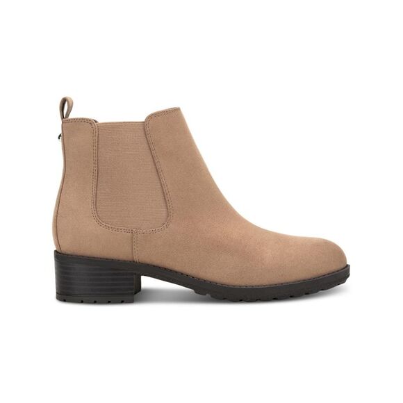 STYLE & COMPANY Shoes - STYLE & COMPANY Womens Beige Pull Tab Gladyy Almond Toe Block Heel Booties 8.5 M
